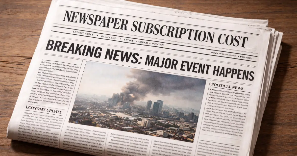 Average Newspaper Subscription Cost in 2026: Digital vs Print Pricing